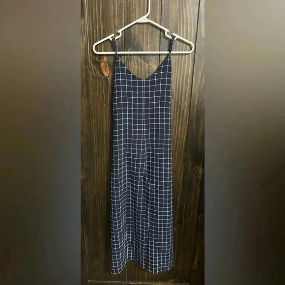 Navy Tie-waist Jumpsuit-Size:Medium - Picture 5 of 7